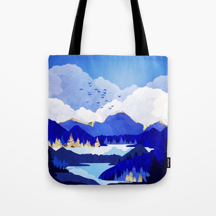 Blue Lake Tote Bag Gallery Image 1