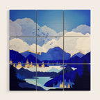 Blue Lake Wood Wall Art Gallery Image 1