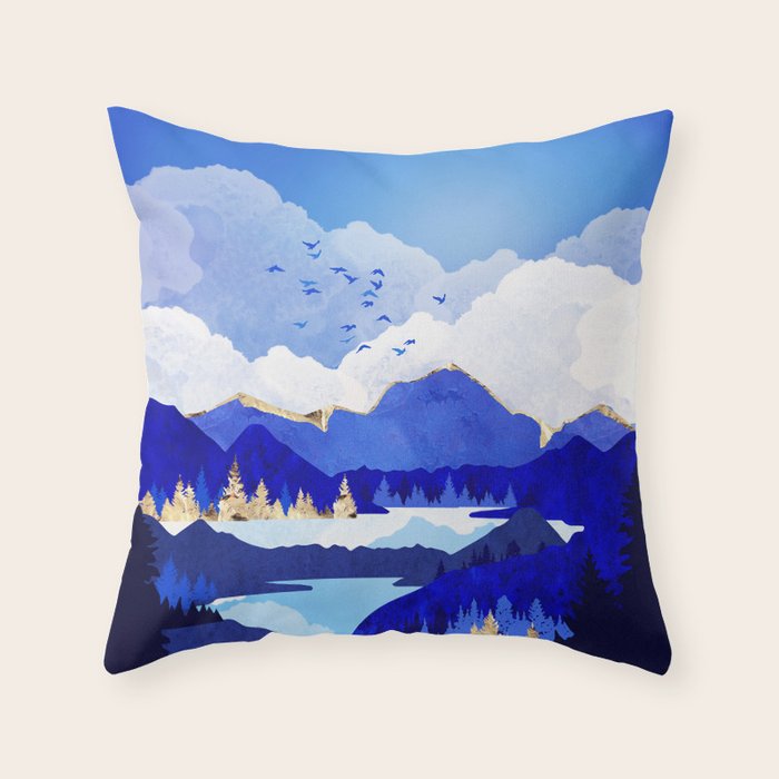 Blue Lake Throw Pillow Gallery Image 6