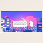 Dreamy Moon Nights Desk Mat Gallery Image 1