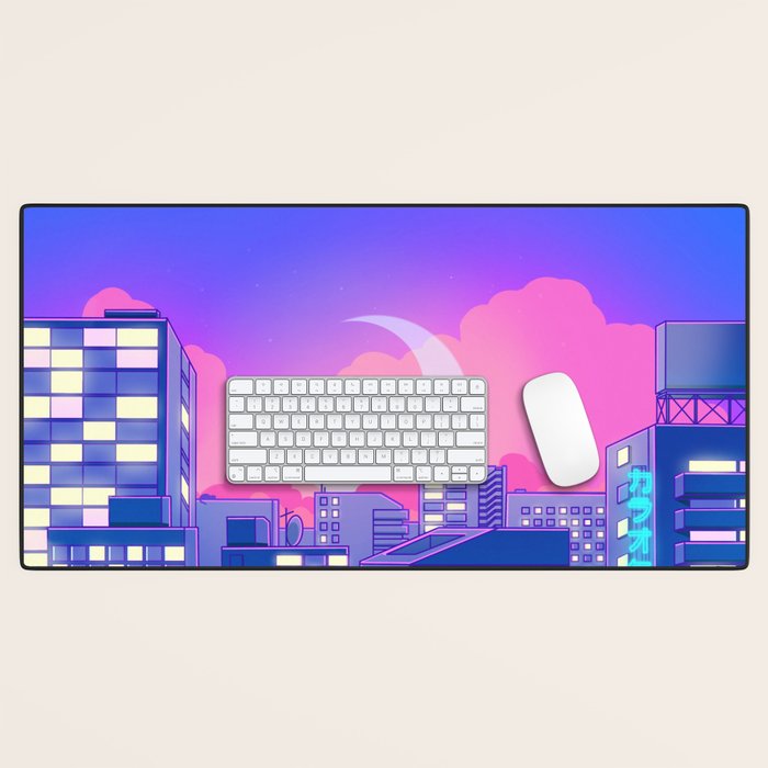 Dreamy Moon Nights Desk Mat Gallery Image 1