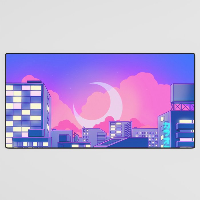 Dreamy Moon Nights Desk Mat Gallery Image 3