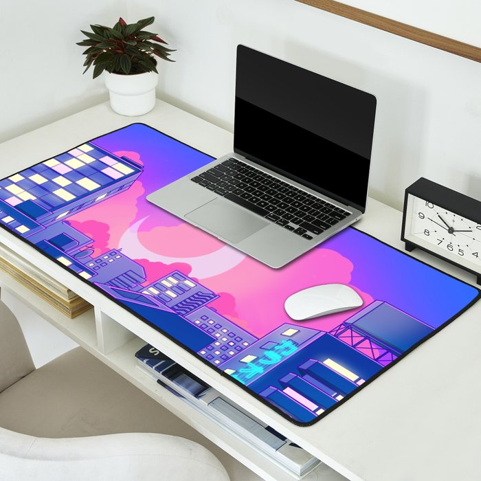 Dreamy Moon Nights Desk Mat Gallery Image 2