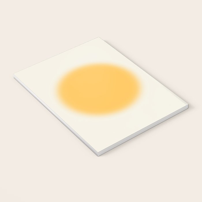 Abstraction_SUN_YELLOW_CIRCLE_BLUR_LOVE_POP_ART_0602A Notebook Gallery Image 3