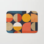 mid century geometric abstract Bath Mat Gallery Image 1
