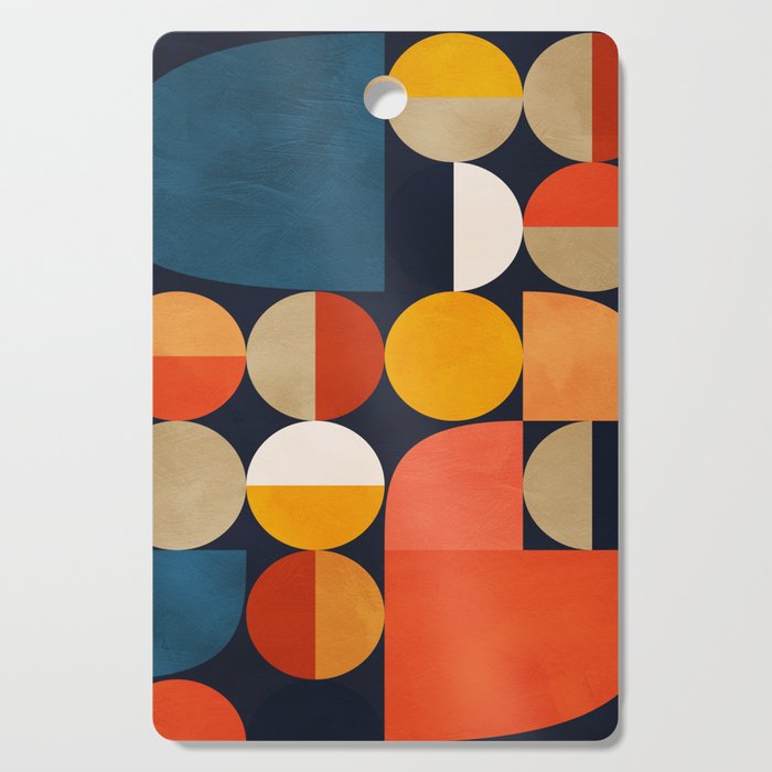 mid century geometric abstract Cutting Board Gallery Image 1