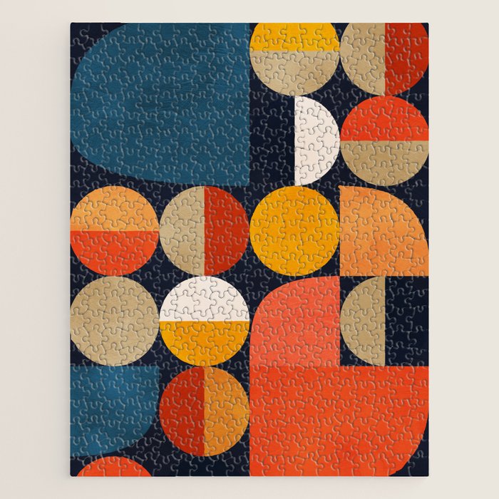 mid century geometric abstract Jigsaw Puzzle Gallery Image 1