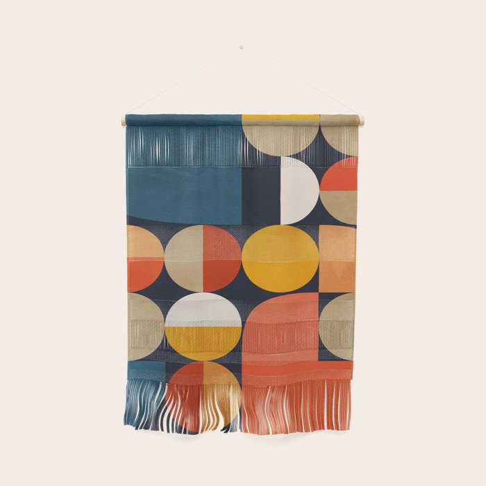 mid century geometric abstract Wall Hanging Gallery Image 1
