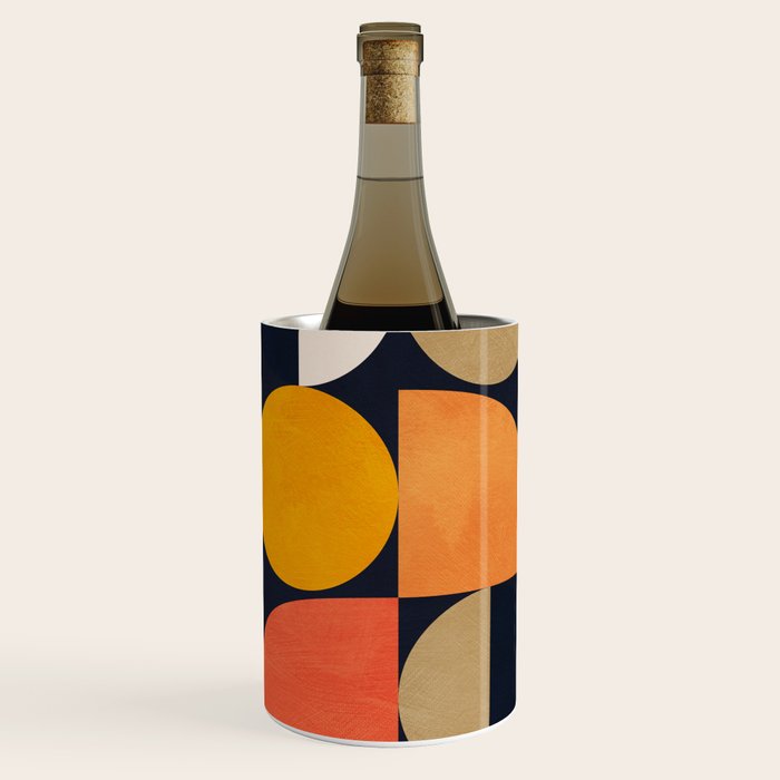 mid century geometric abstract Wine Chiller Gallery Image 3