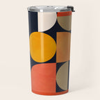 mid century geometric abstract Travel Mug Gallery Image 2