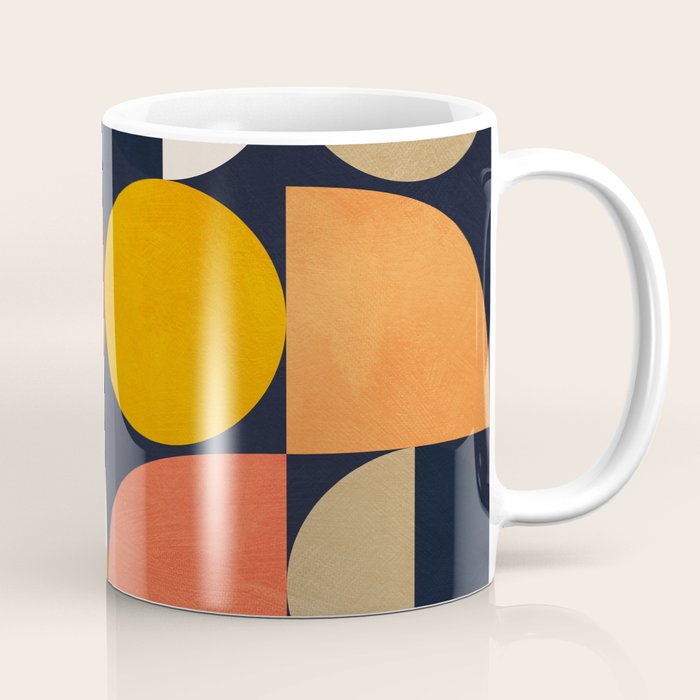 mid century geometric abstract Coffee Mug Gallery Image 1