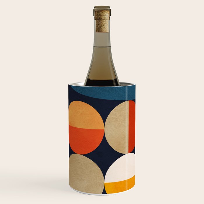 mid century geometric abstract Wine Chiller Gallery Image 2