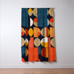 mid century geometric abstract Window Curtain Gallery Image 3