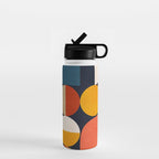 mid century geometric abstract Water Bottle Gallery Image 1