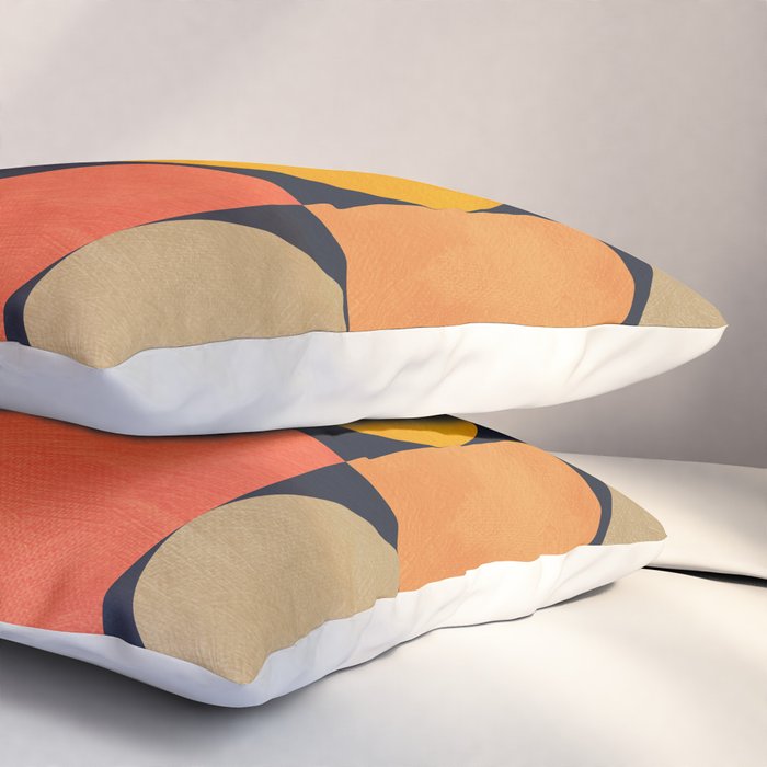 mid century geometric abstract Pillow Sham Gallery Image 3