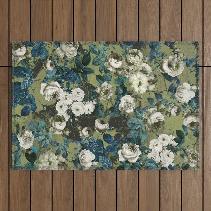 Midnight Garden Outdoor Rug Gallery Image 1