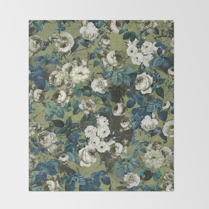 Midnight Garden Throw Blanket Gallery Image 2