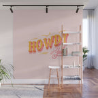Howdy Y'all | Yellow Orange Pink Wall Mural Gallery Image 1