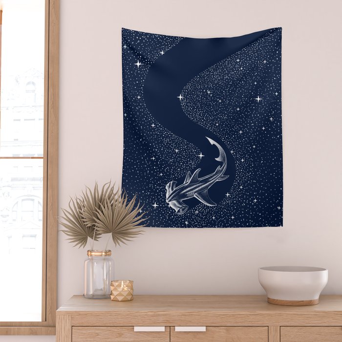 Starry Hammerhead Wall Tapestry Gallery Image 2