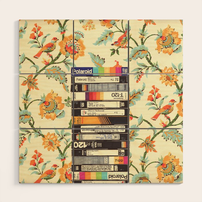 VHS and Entry Hall Wallpaper Wood Wall Art Gallery Image 1