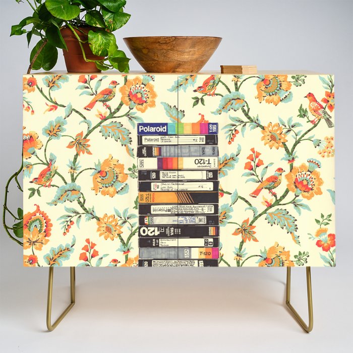 VHS and Entry Hall Wallpaper Credenza Gallery Image 1