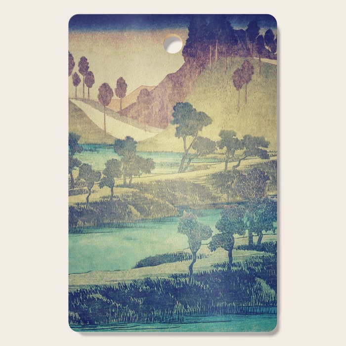 A Valley in the Evening Cutting Board Gallery Image 1