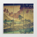 A Valley in the Evening Wood Wall Art Gallery Image 1