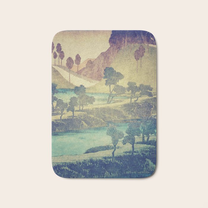 A Valley in the Evening Bath Mat Gallery Image 1