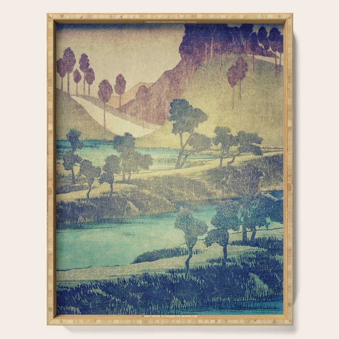 A Valley in the Evening Serving Tray Gallery Image 1
