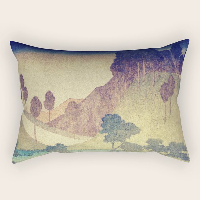 A Valley in the Evening Rectangular Pillow Gallery Image 1