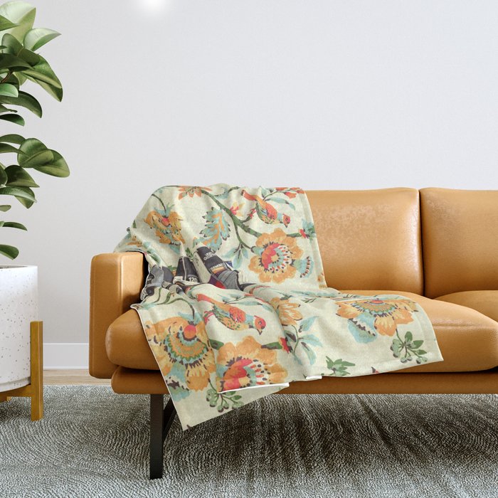 VHS and Entry Hall Wallpaper Throw Blanket Gallery Image 1