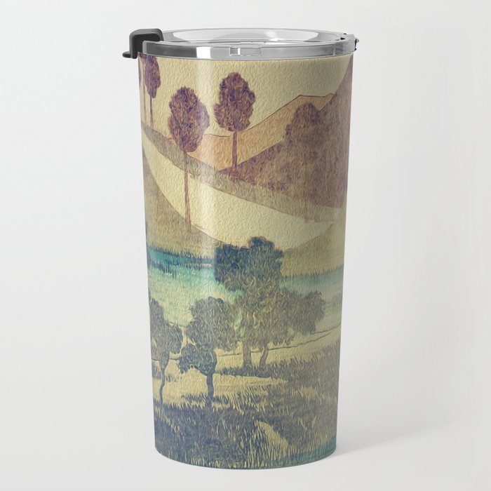 A Valley in the Evening Travel Mug Gallery Image 3