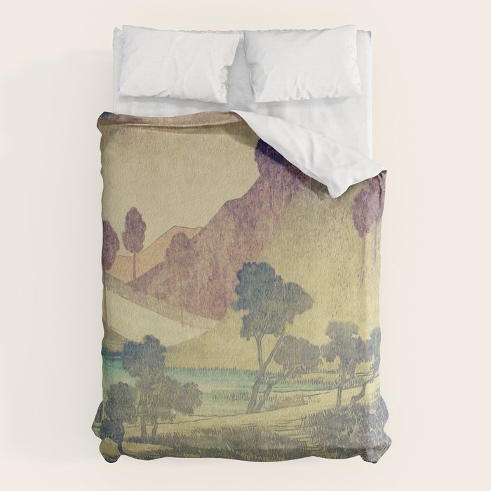 A Valley in the Evening Duvet Cover Gallery Image 6
