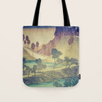 A Valley in the Evening Tote Bag Gallery Image 1