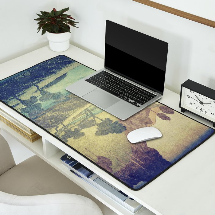 A Valley in the Evening Desk Mat Gallery Image 2
