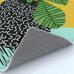 Decent - memphis retro neon throwback illustration pop art houseplant socal urban kids trendy art Rug Gallery Image 4