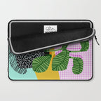 Decent - memphis retro neon throwback illustration pop art houseplant socal urban kids trendy art Laptop Sleeve Gallery Image 2