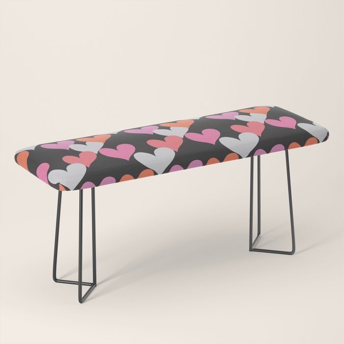 Playin' Hearts Pattern Bench Gallery Image 1