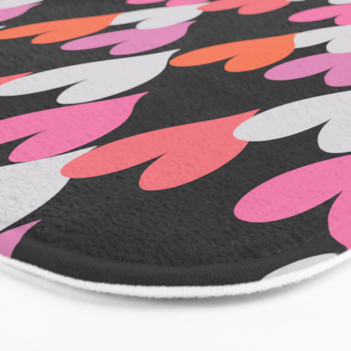 Playin' Hearts Pattern Bath Mat Gallery Image 3