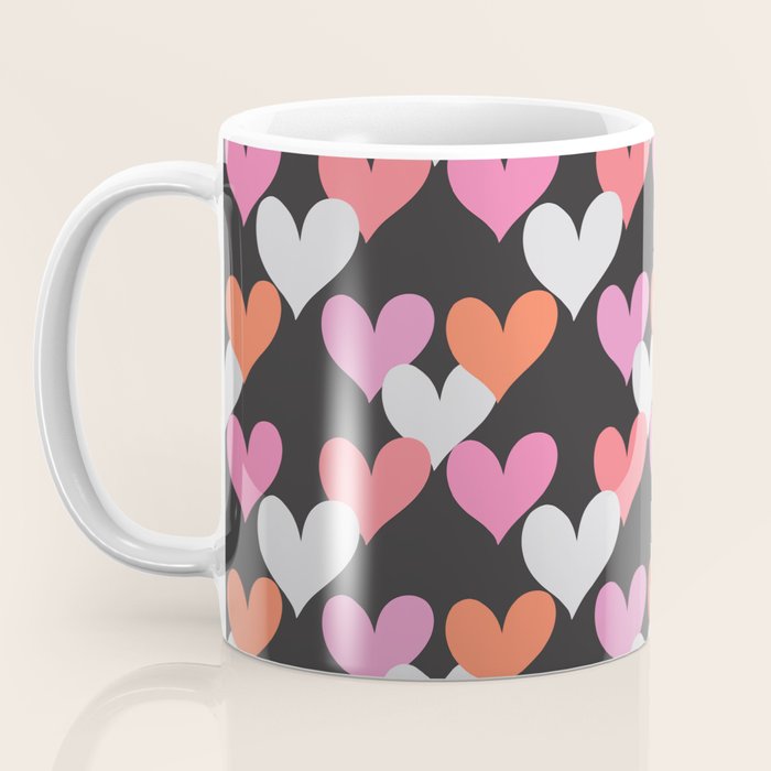 Playin' Hearts Pattern Coffee Mug Gallery Image 3
