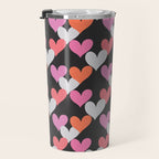 Playin' Hearts Pattern Travel Mug Gallery Image 3