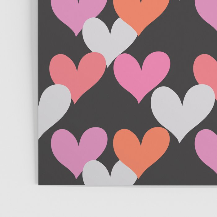 Playin' Hearts Pattern Poster Gallery Image 3