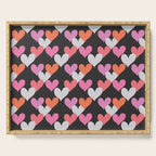 Playin' Hearts Pattern Serving Tray Gallery Image 1