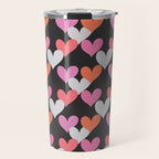 Playin' Hearts Pattern Travel Mug Gallery Image 1