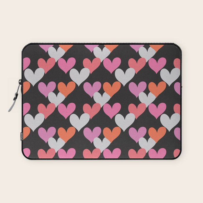 Playin' Hearts Pattern Laptop Sleeve Gallery Image 1