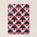 Playin' Hearts Pattern Stationery Card Gallery Image 2