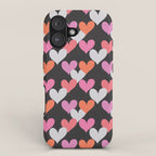 Playin' Hearts Pattern iPhone Case Gallery Image 1
