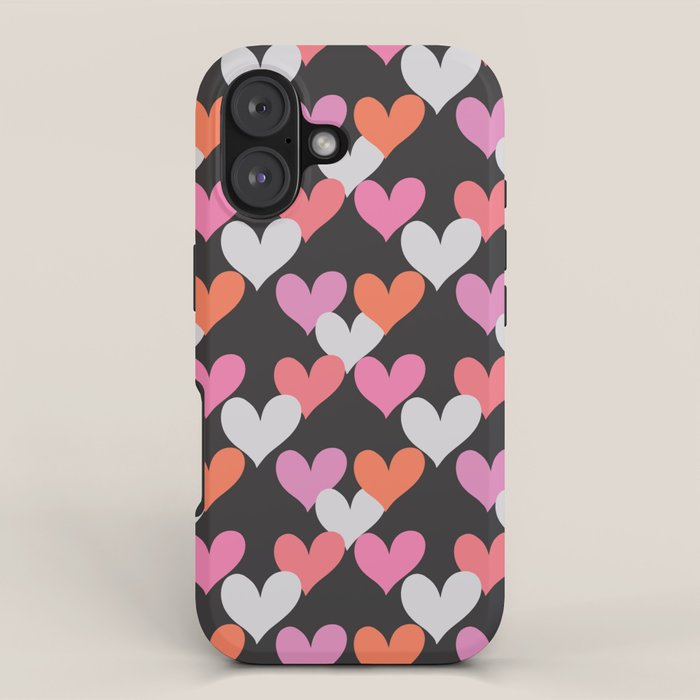 Playin' Hearts Pattern iPhone Case Gallery Image 1