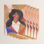Woman in Thoughts Wrapping Paper Gallery Image 3