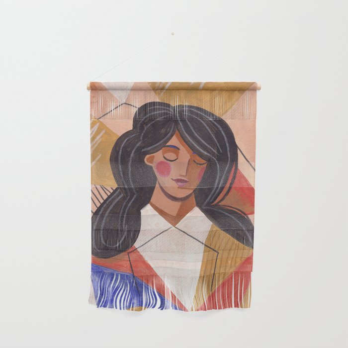 Woman in Thoughts Wall Hanging Gallery Image 1